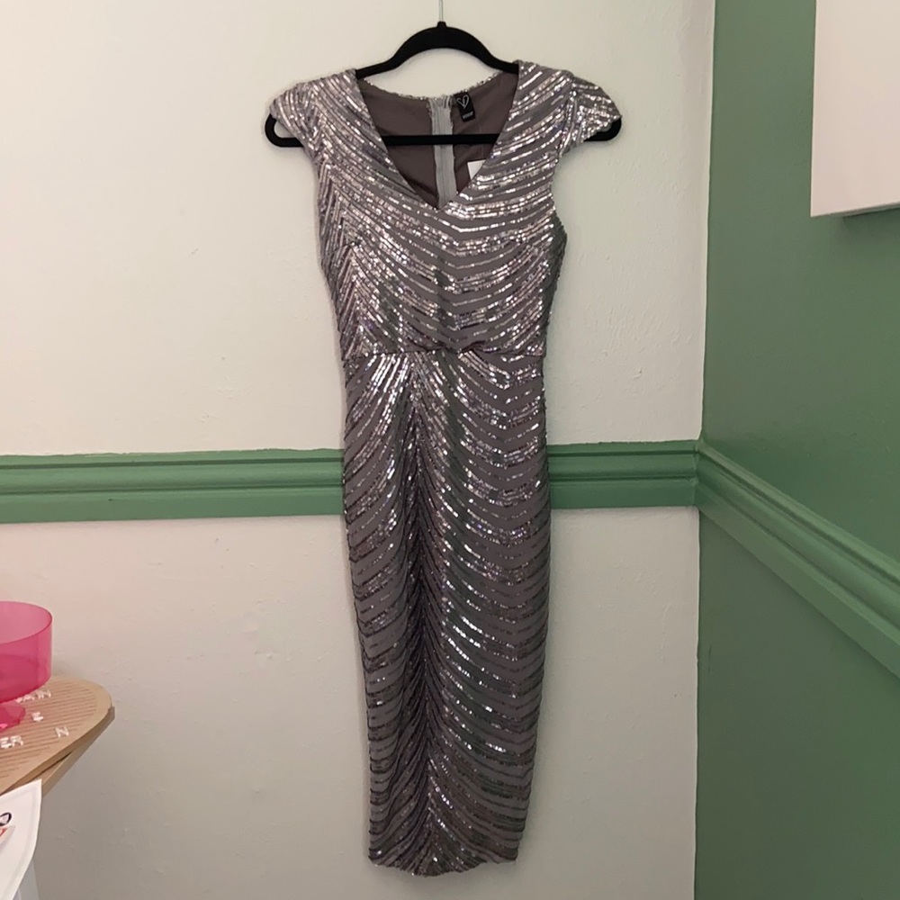 Gray sequence dress